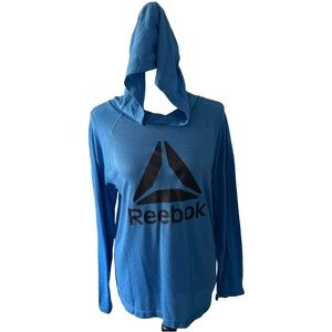 Reebok Royal Blue Workout Athletic Hoodie Size Small